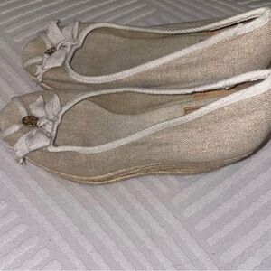 Tory Burch Elegant Beige Women's Wedge Shoes